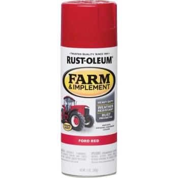 Farm & Equipment Spray Paint, Ford Red - 12 oz