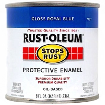 Rust-oleum 7727730 Stops Rust Protective Enamel, Royal Blue Gloss ~ 8 Oz