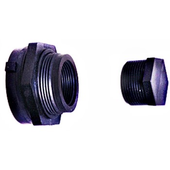 Drain Bulkhead Adapter & Plug ~ 1 1/4"