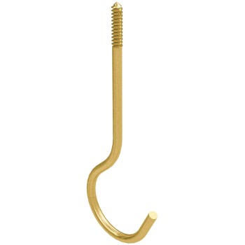 Brass Ceiling Hook, Visual Pack 2666 6 inches