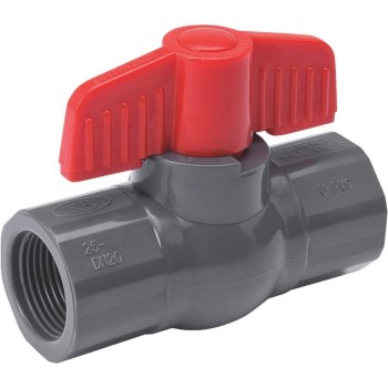 S80 Pvc Ball Valve ~ 1/2"