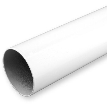 Steel Closet Pole,  White Finish ~ 48"