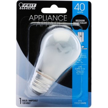 Feit Electric 40W Appliance Bulb, Frost - A15/E26