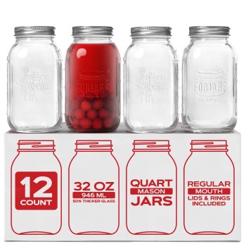 Forjars Regular Mouth Mason Jars  32 oz 