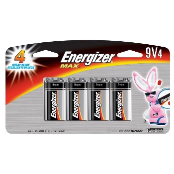 Energizer 522BP-4H 4pk 9v Alk Battery