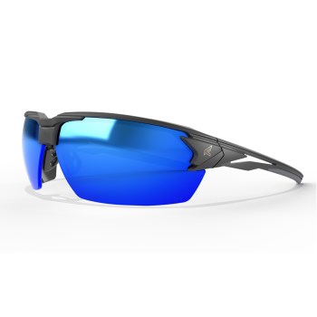 Edge Pumori Safety Glasses, Aqua Precision Blue Mirror