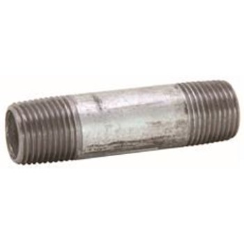 Pipe Nipple, Galvanized Steel - 3/8" x 6"