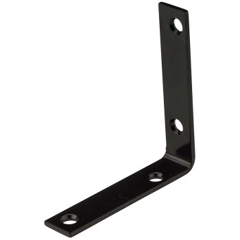 Corner Brace, Black ~ 3 1/2" x 3/4"