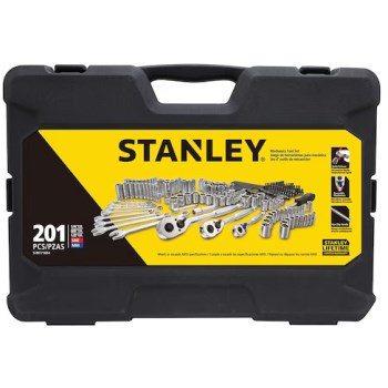 Stanley 201pc Socket Set - 1/4", 3/8" & 1/2" Drive