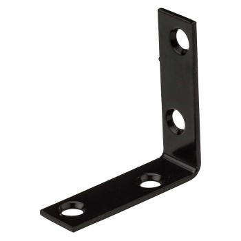 National N266-481 Black Corner Brace ~ 2" x 5/8"