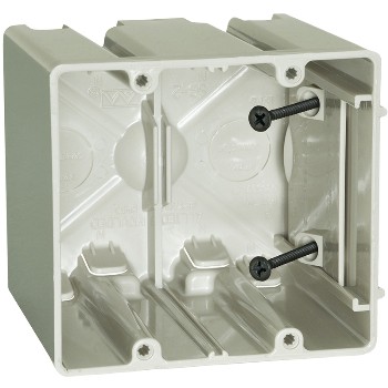 Allied Moulded Prods SB=2 Fiberglass Slider Box, 2G ~ Beige / Tan