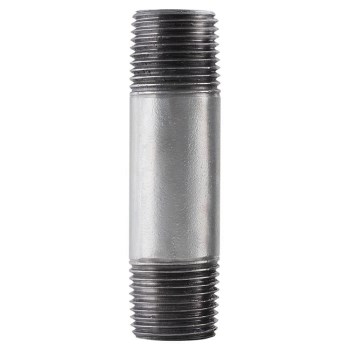 Pipe Nipple, Galvanized Steel - 1" x 5"