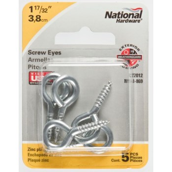 Zinc Screw Eye, Visual Pack 2012 #108 