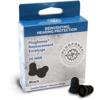 ComforTiered Replacement Silicone Plugs,  Black