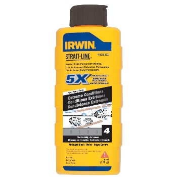 Irwin 4935520 Marking Chalk ~ Permanent Stain, 6 Oz Bottle, Black