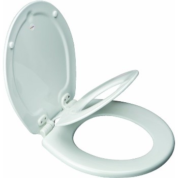 Bemis 83SLOWA 000 Child/Adult  Round Toilet Seat, Slow Close ~ White