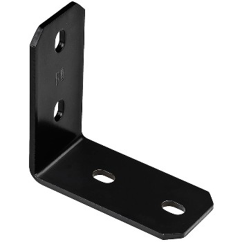 Heavy Duty Structural Corner Brace, Black   ~  6.25" x 3" x 1/4"