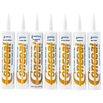 Sashco Conceal Textured Wood Caulk, Red Tone - 10.5 oz