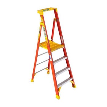 Fiberglass Podium Ladder - 4 Ft