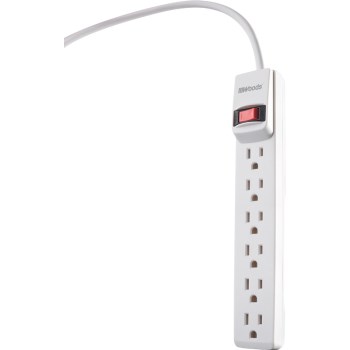 Woods Brand 6 Outlet Surge Protector w/18" Cord