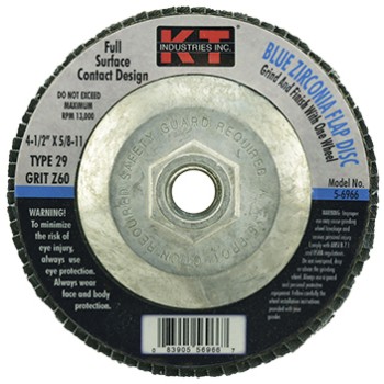 K-T Ind 5-6966 4.5in. 60g Blue Flap Disc