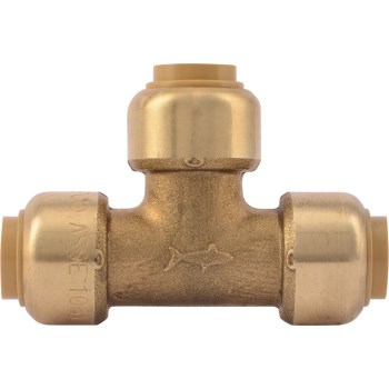 SharkBite Push-Fit Brass Tee - 3/8"