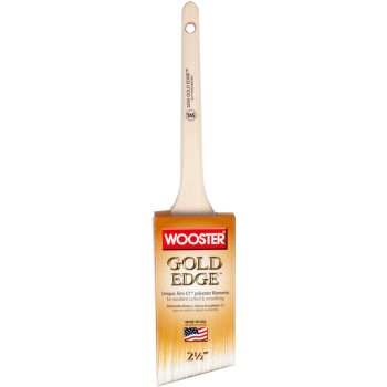 Gold Edge Thin Angle Sash Brush, 2-1/2"x 2-11/16