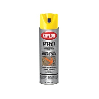 Krylon 5895 Chalk Marking Paint, Yellow 15 Ounce