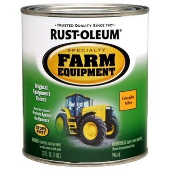Rust-oleum 7449502 Farn Equipment Finish, Yellow ~ Quart