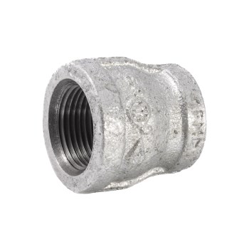 Anvil/Mueller Malleable Reducing Coupling, Galvanized - 3/4" x 1/2"