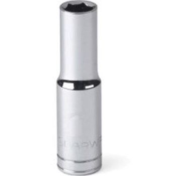 GearWrench 1/4" Drive Deep Socket, 6 Point - 9/16"