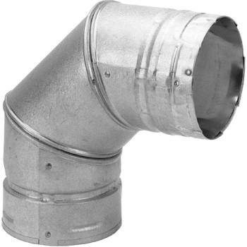 M &amp; G Duravent 4PVL-E90R 4in. 90 Degree Elbow