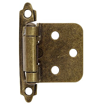 Hardware House  644518 Flush Cabinet Hinge, Antique Brass