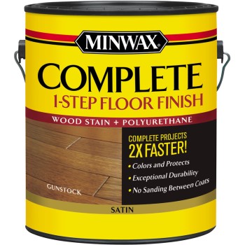 Complete One-Step Floor Finish, Gunstock Satin Finish  ~ Gallon