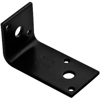 National N351-481 Offset Leg Corner Brace,  Black HD ~ 2.94" x 1.7" x 1/8"