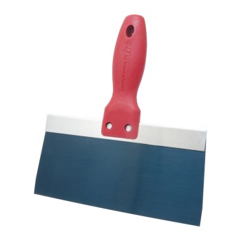 Blue Steel Taping Knife, Plastic Handle - 8"