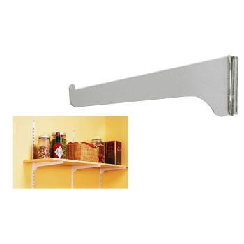 Knape & Vogt 180 TI 12 Boltless Shelf Bracket, Titanium (Silver) Color ~12"