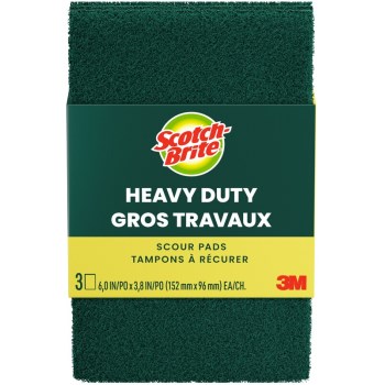 Sponges - Heavy Duty Scouring Pads - 3 per Pack