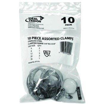 10 Pk Assort Hs Clamps