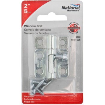 Window Bolt, Zinc ~ 2"