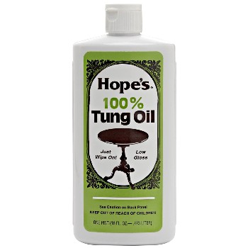 Hopes  16TO12 Tung Oil, 100 percent Pure ~ Hope Company,  One Pint