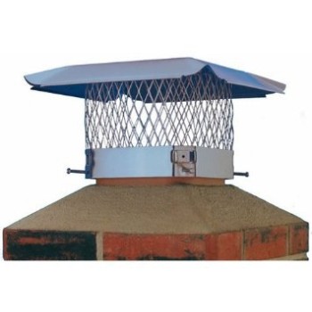 Hy-C  SC1313 Chimney Cap, Galvanized Black ~ 13" x 13"