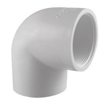 Charlotte Pipe PVC Sch 40 90 Elbow, Slip x FPT - 1"
