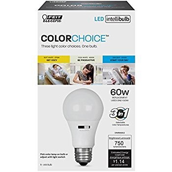 Feit Electric A800/cct/ledi Intellibulb, Color Choice ~ 60w