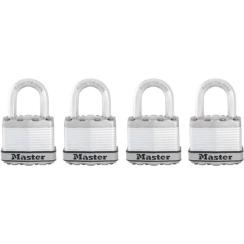 Magnum Laminated Padlock - 1-3/4", 4pk Keyed Alike