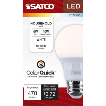 S11770 6w A19 3cct Bulb