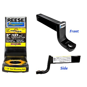 Reese Heavy Duty Class V Ball Mount Drawbar ~ 5" Drop