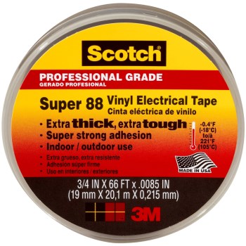 Scotch Vinyl Electrical Tape ~ 3/4" x 66'                 