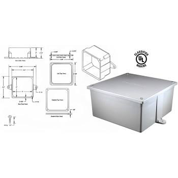 Molded Junction Box ~ 4" x 4" x 2"