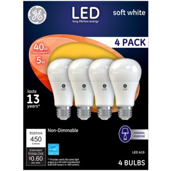 Ge Consumer Products 61973 4pk 40w Led Sw Nd Bulb
